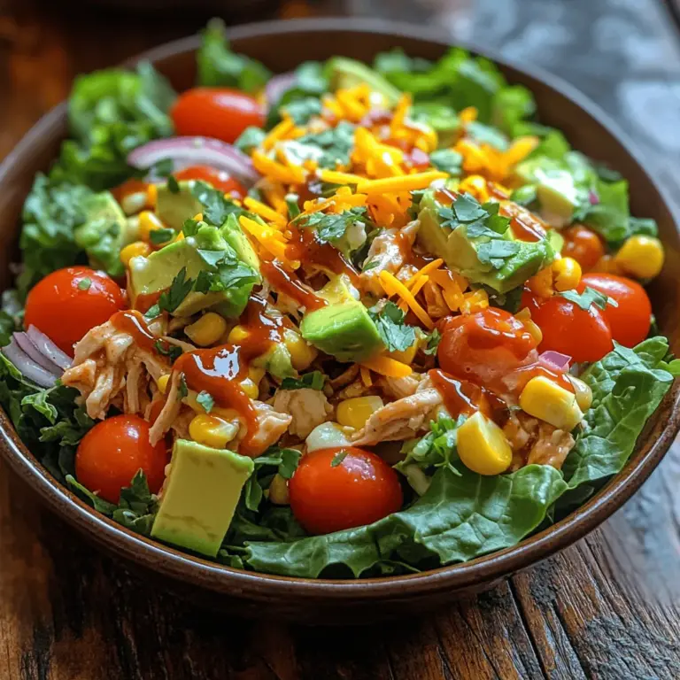 In the delightful world of salads, there exists a treasure trove of recipes that are not only nutritious but also immensely satisfying. One such recipe that has captured the hearts and palates of many is the Sizzling BBQ Chicken Chopped Salad. This dish is more than just a salad; it is a harmonious blend of flavors and textures that makes for a perfect meal option, especially on warm days or during casual gatherings with friends and family.