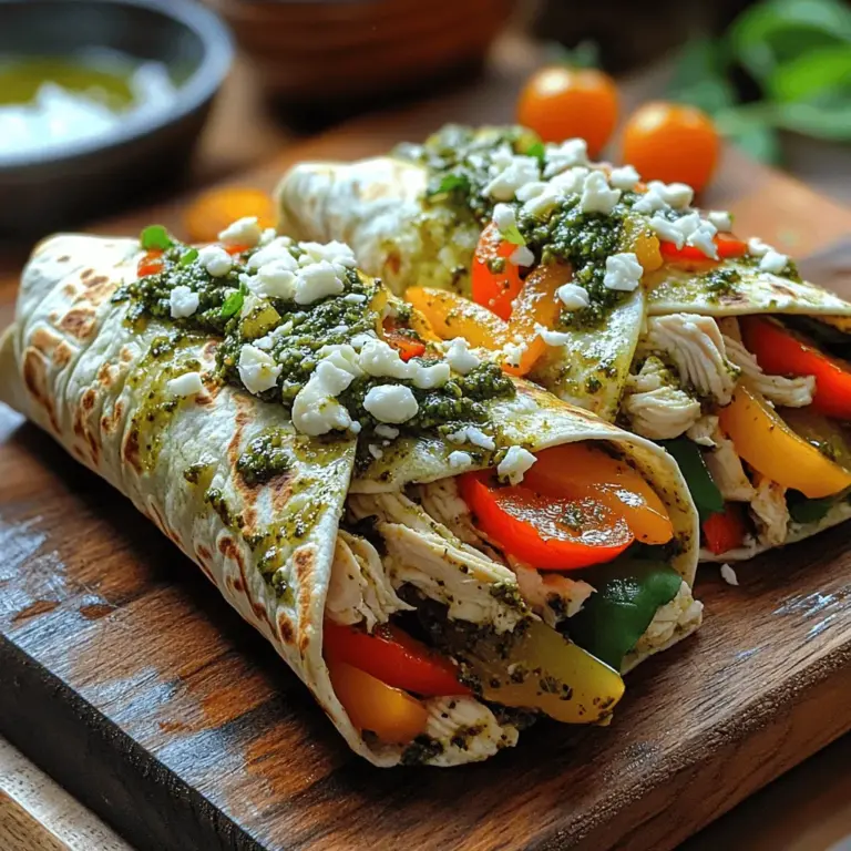 In today's fast-paced world, finding quick yet nutritious meal options can be a challenge. Enter the Pesto Chicken and Veggie Wraps, a delightful combination of flavors and textures that not only satisfies your hunger but also fuels your body with wholesome ingredients. This recipe is perfect for busy individuals or families looking for an easy lunch or dinner solution. With vibrant vegetables, tender chicken, and a hint of basil pesto, these wraps are as delicious as they are healthy.