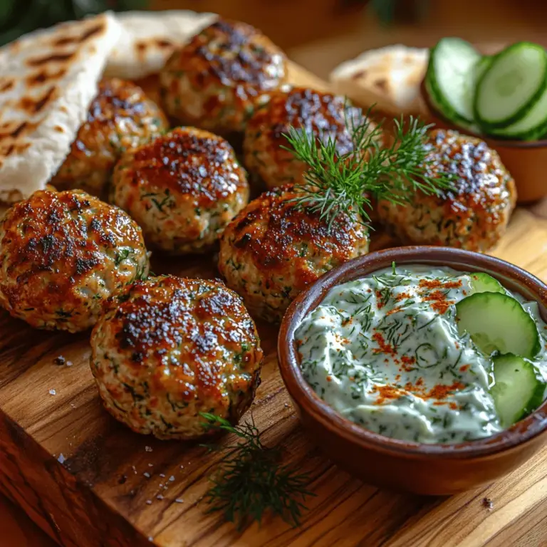 In the world of Mediterranean cuisine, few dishes stand out quite like tzatziki. This cool, refreshing sauce made from yogurt, cucumbers, garlic, and herbs has captivated taste buds for generations. When paired with turkey meatballs, tzatziki transcends from being just a condiment to a star ingredient, providing a creamy, tangy contrast that elevates the dish to new heights. The recipe for Tangy Tzatziki Turkey Meatballs combines the health benefits of lean ground turkey with the vibrant flavors of traditional Greek cuisine, resulting in a dish that is both nutritious and satisfying.