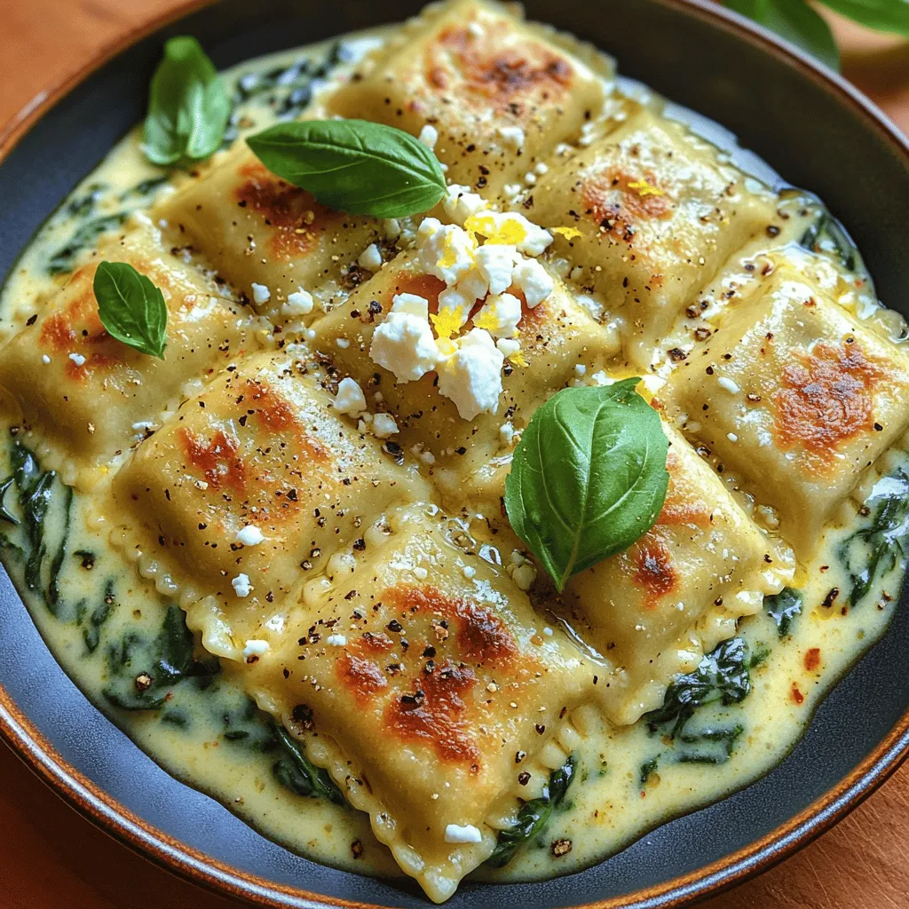 In the world of Italian cuisine, the right combination of ingredients can transform a dish from ordinary to extraordinary. Parmesan cheese, with its nutty and savory notes, adds an unparalleled depth of flavor to our creamy spinach cheese ravioli. This cheese, when freshly grated, not only enhances the richness of the dish but also introduces umami, making every bite a delightful experience.