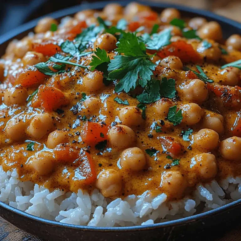 Coconut Bliss Chickpea Curry is a delightful dish that marries the earthiness of chickpeas with the creamy richness of coconut milk, resulting in a culinary experience that is both satisfying and nourishing. This recipe not only showcases the versatility of plant-based ingredients but also highlights the vibrant flavors that can be achieved without relying on meat or dairy. For those looking to explore the world of vegan and vegetarian cooking, this dish serves as an excellent introduction, offering an array of textures and tastes that are sure to please.