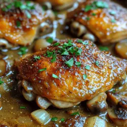 Creamy Mushroom Chicken Thighs: Culinary Excellence at Home