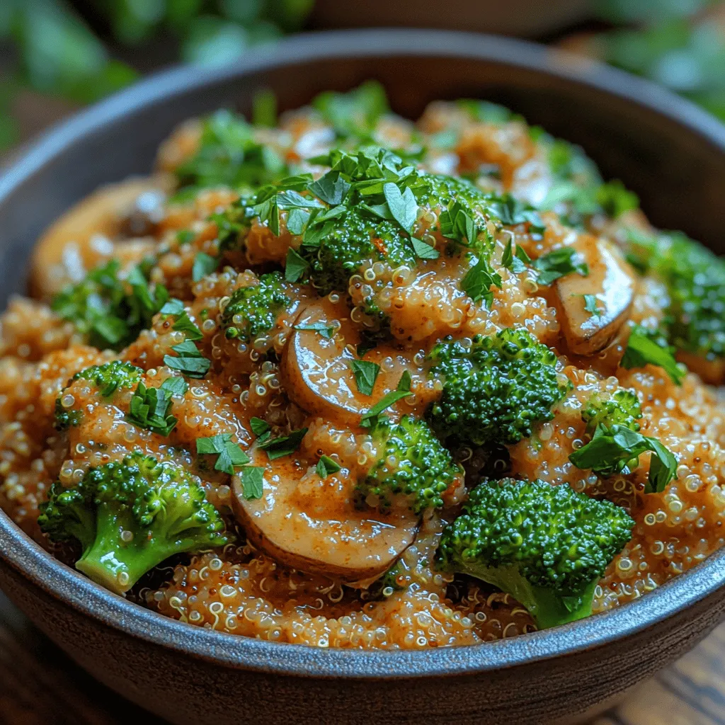In the fast-paced world we live in, finding meals that are both nutritious and quick to prepare can be a challenge. The Creamy Broccoli Quinoa Skillet stands out as a perfect solution for busy individuals and families seeking a wholesome dish without sacrificing flavor. This one-pan meal brings together the earthy flavors of quinoa and vibrant broccoli, creating a dish that’s not only satisfying but also loaded with nutrients. Whether you're a seasoned chef or a novice in the kitchen, this recipe is designed to fit effortlessly into your routine while nourishing your body.