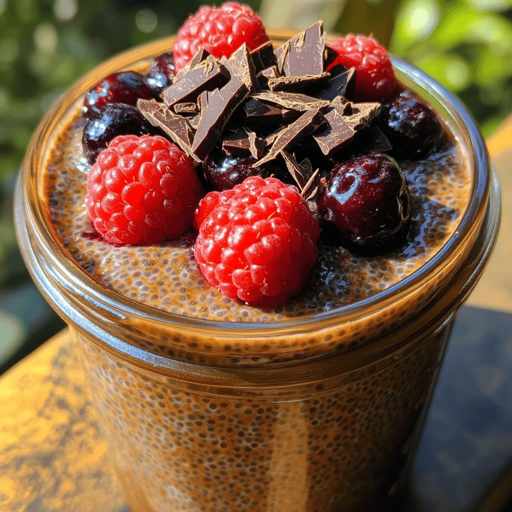 Are you craving a rich and indulgent dessert that won't compromise your healthy lifestyle? Look no further than our Decadent Guilt-Free Chocolate Chia Pudding. This delightful dish is not only a feast for the senses but also a nutritional powerhouse. Made from simple, wholesome ingredients, this creamy pudding is an excellent way to satisfy your chocolate cravings without the guilt.