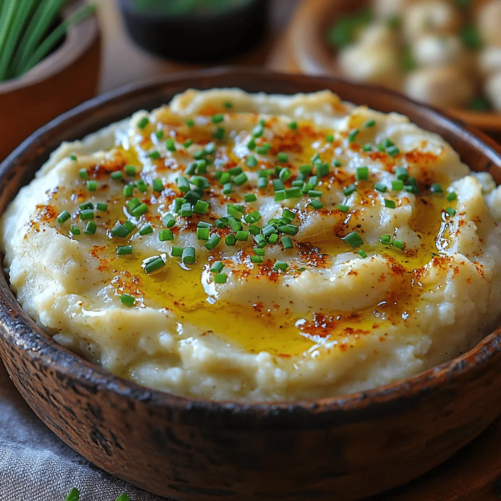 Heavenly Creamy Garlic Cauliflower Mash is a delectable and nutritious alternative to traditional mashed potatoes, perfect for those looking to indulge in comfort food without the added carbs. This dish has gained popularity not only among health-conscious eaters but also among anyone seeking a rich and creamy side dish that complements a variety of main courses. The creamy texture and robust garlic flavor make it an excellent accompaniment to roasted meats, grilled vegetables, and even as a base for savory sauces.