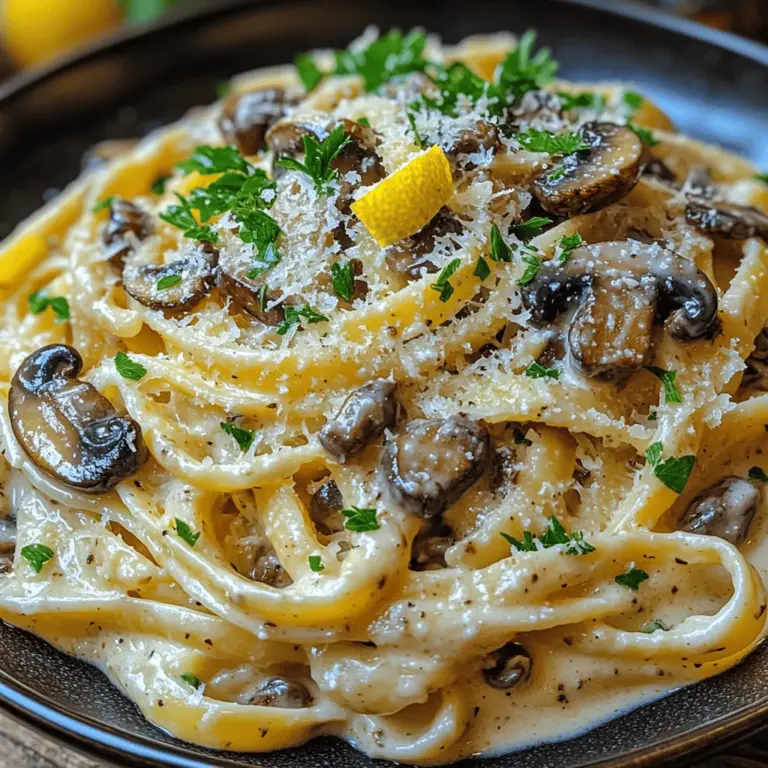 Pasta dishes have long been a staple in kitchens around the world, celebrated for their versatility and comforting qualities. Whether it's a simple spaghetti with marinara or a rich lasagna layered with cheese, pasta has an undeniable ability to please. Among the myriad of pasta recipes, one stands out for its sumptuous flavors and creamy texture: Creamy Wild Mushroom Pasta. This dish not only satisfies the palate but also offers a delightful experience that combines the earthiness of wild mushrooms with a luscious, velvety sauce.