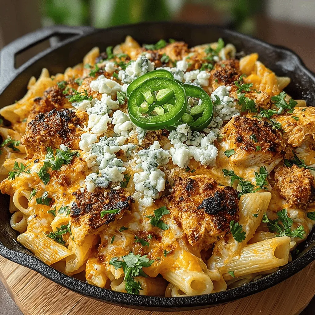 If you're on the hunt for a weeknight dinner that delights the palate without overwhelming your schedule, look no further than Buffalo Chicken Jalapeño Pasta Skillet. This dish brings together the beloved flavors of Buffalo chicken and creamy pasta in a single skillet, making it a perfect choice for busy families or anyone looking to whip up something delicious with minimal fuss. Imagine tender pasta enveloped in a spicy, creamy sauce, complemented by juicy chicken and a kick of jalapeño heat. This recipe is not just a meal; it's an experience that tantalizes your taste buds while simplifying your cooking routine.