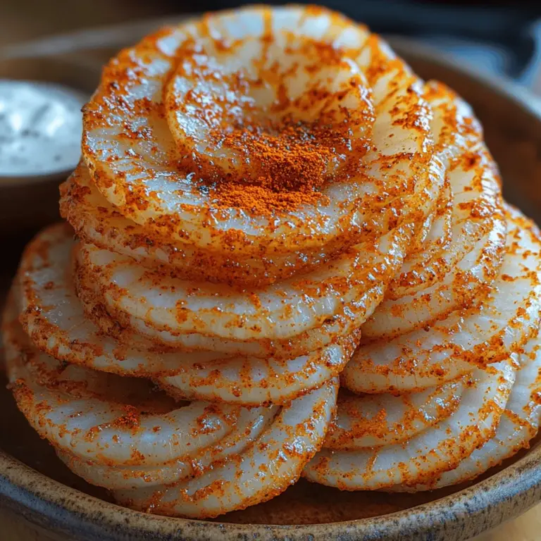 If you’re on the hunt for a snack that tantalizes your taste buds while satisfying your cravings for something crunchy and flavorful, look no further than crispy spicy onion petals. This delightful dish takes the humble onion and transforms it into a mouthwatering appetizer or side that is perfect for any occasion. Whether you’re hosting a party, enjoying a movie night at home, or simply looking for a new way to spice up your meals, crispy spicy onion petals are a versatile option that will impress your family and friends.