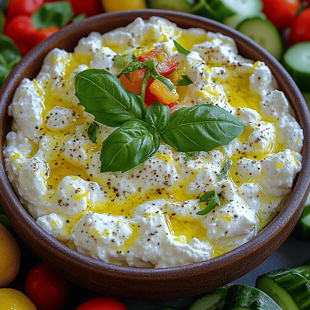 When it comes to elevating your appetizer game, the Zesty Lemon Ricotta Delight stands out as a must-try dish. This creamy, tangy dip is not only visually appealing but also tantalizing to the taste buds. With its vibrant flavors and smooth texture, it's perfect for a variety of occasions—whether you're hosting a casual get-together, a formal dinner party, or simply looking for a light snack. The combination of fresh ingredients and seasonal flavors makes this dish a delightful addition to any table, inviting guests to indulge in its refreshing essence.