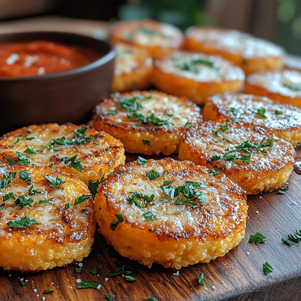Polenta, a staple food in Italian cuisine, has gained popularity worldwide for its versatility and comforting qualities. Made from ground corn, polenta can be served in a variety of forms—creamy, baked, or fried—making it a fantastic canvas for flavor and texture. One of the most delightful ways to enjoy polenta is in the form of crispy Parmesan polenta rounds, an appetizer that perfectly balances crunchiness and cheesy goodness, making it a crowd-pleaser at any gathering.