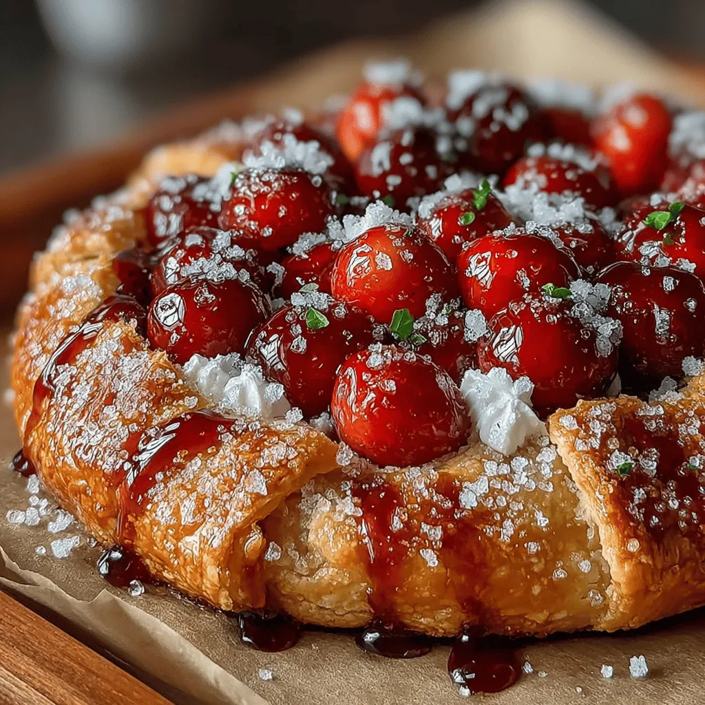 If you're on the lookout for a unique dessert that combines the sweetness of summer with a surprising kick, the Spicy Cherry Galette is the perfect choice. This delightful pastry showcases the vibrant flavors of fresh cherries and introduces an unexpected twist with a hint of cayenne pepper. The result? A mouthwatering treat that tantalizes the taste buds and leaves a lasting impression. This recipe not only highlights the seasonal bounty of cherries but also demonstrates how a dash of spice can elevate a traditional dish into something extraordinary.