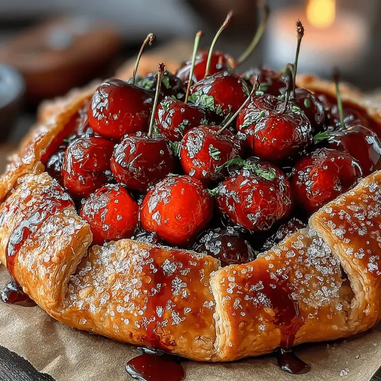 If you're on the lookout for a unique dessert that combines the sweetness of summer with a surprising kick, the Spicy Cherry Galette is the perfect choice. This delightful pastry showcases the vibrant flavors of fresh cherries and introduces an unexpected twist with a hint of cayenne pepper. The result? A mouthwatering treat that tantalizes the taste buds and leaves a lasting impression. This recipe not only highlights the seasonal bounty of cherries but also demonstrates how a dash of spice can elevate a traditional dish into something extraordinary.