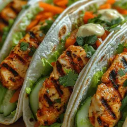Fiery Sriracha Chicken Wraps are a culinary delight that combines bold flavors and vibrant ingredients into a convenient meal that can be enjoyed any time of the day. This dish has gained popularity among food enthusiasts for its unique ability to balance spiciness with savory notes, while also incorporating refreshing textures from fresh vegetables. Whether it's a quick lunch, a satisfying dinner, or a fun addition to a gathering, these wraps appeal to everyone from spice aficionados to those seeking a flavorful, filling option.