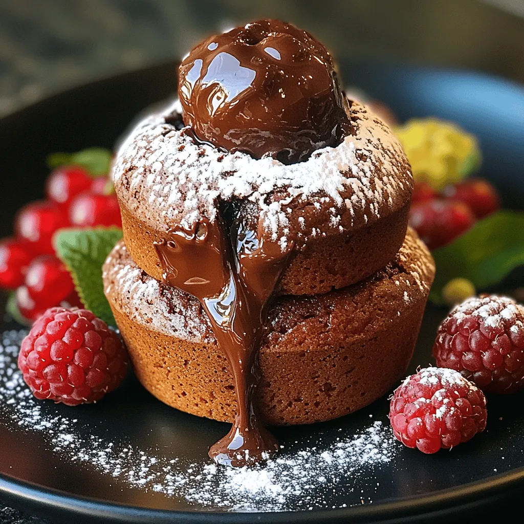 The Decadent Dark Chocolate Lava Muffins are a delightful twist on the classic molten chocolate cake, often hailed as one of the most indulgent desserts. Emerging from French patisserie traditions, the concept of a lava cake has captivated dessert lovers worldwide since its creation in the late 1980s. These muffins are not just a treat; they embody a culinary experience that marries the richness of dark chocolate with the thrill of discovering a warm, gooey center.