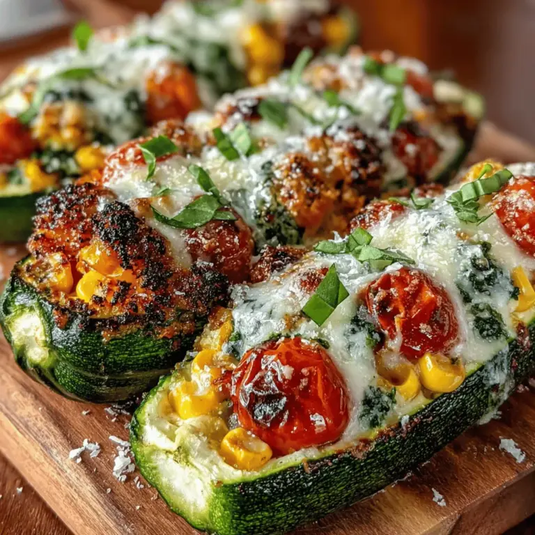 In the realm of healthy cooking, Cheesy Baked Zucchini Boats stand out as a delightful and versatile dish that caters to a variety of dietary preferences. These stuffed zucchini halves serve as a canvas for a plethora of flavors and ingredients, making them not only a nutritious option but also a satisfying meal that can be enjoyed by everyone in the family. Whether you’re looking for a quick weeknight dinner, a side dish for a gathering, or a meal prep option, these zucchini boats are sure to impress.