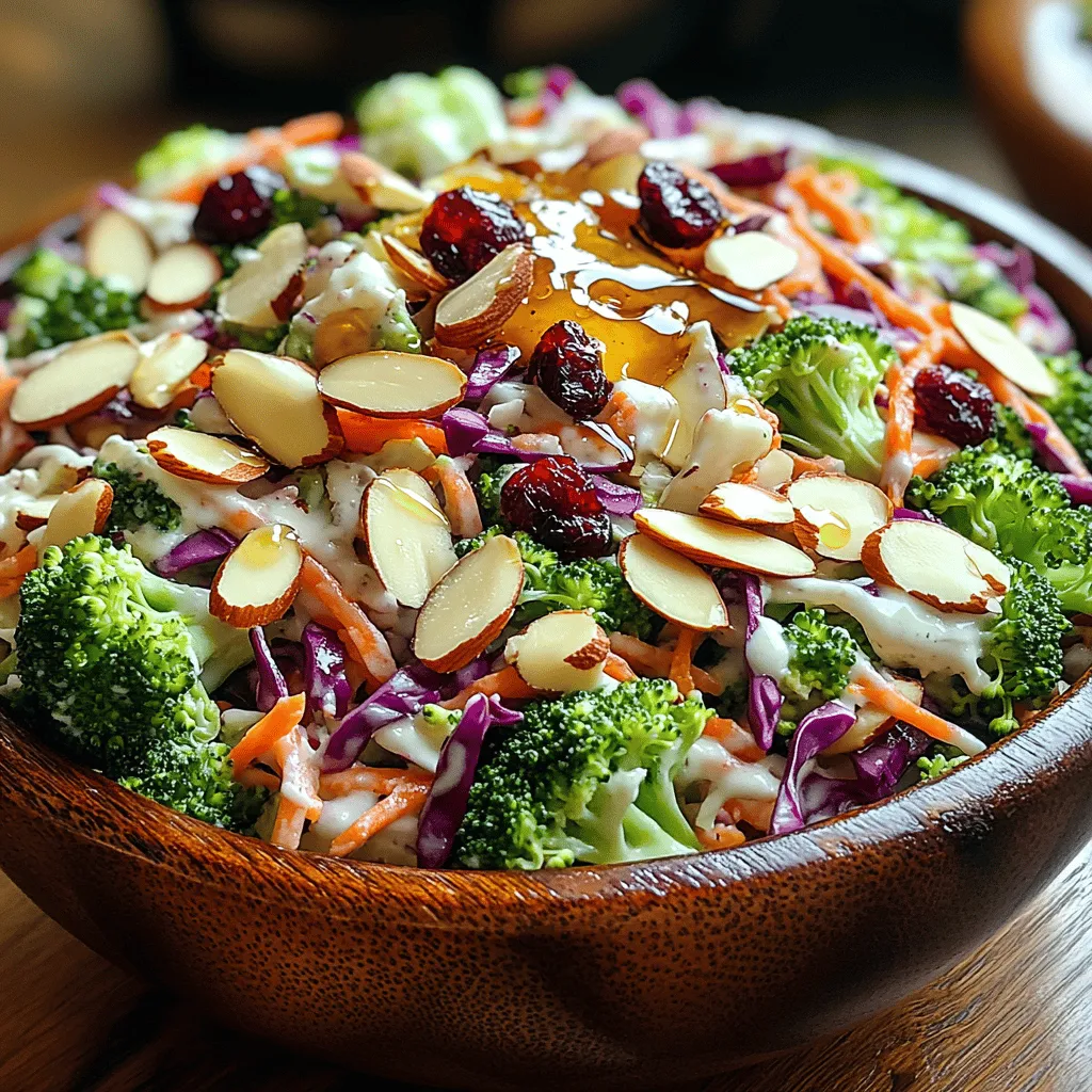 Salads have long been celebrated as a cornerstone of healthy eating, offering a refreshing way to incorporate a variety of nutrients into our diets. Among the myriad of salad options available, slaw salads stand out for their unique texture and crunch, providing a delightful contrast to more traditional leafy green salads. One such slaw that has gained popularity for its vibrant colors and nutritional benefits is the Crunchy Broccoli Slaw Salad. This dish combines the healthful properties of broccoli with a medley of other crunchy vegetables and toppings, making it not only a feast for the eyes but also a powerhouse of nutrition.