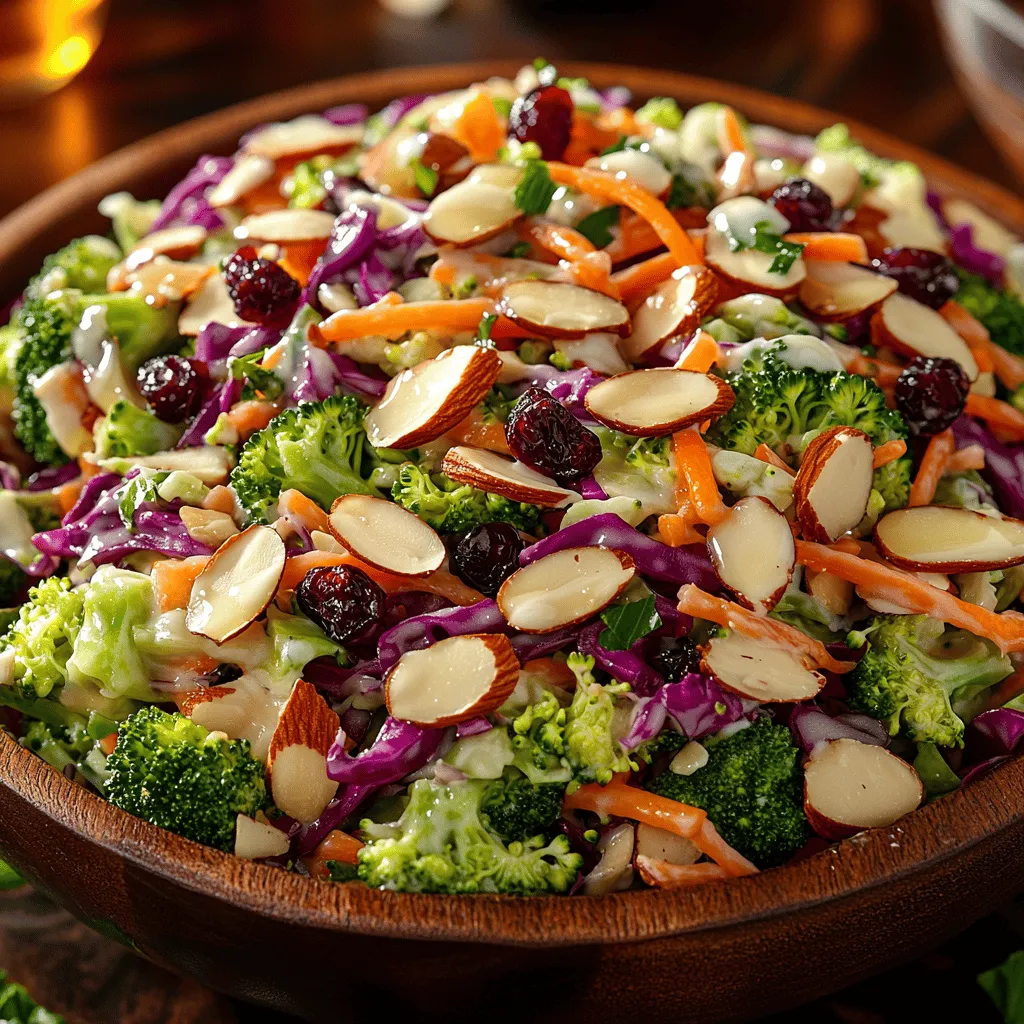 Salads have long been celebrated as a cornerstone of healthy eating, offering a refreshing way to incorporate a variety of nutrients into our diets. Among the myriad of salad options available, slaw salads stand out for their unique texture and crunch, providing a delightful contrast to more traditional leafy green salads. One such slaw that has gained popularity for its vibrant colors and nutritional benefits is the Crunchy Broccoli Slaw Salad. This dish combines the healthful properties of broccoli with a medley of other crunchy vegetables and toppings, making it not only a feast for the eyes but also a powerhouse of nutrition.