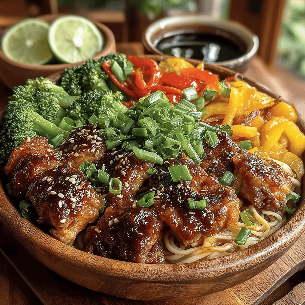 If you’re looking for a dish that encapsulates a harmonious blend of savory, sweet, and umami flavors, look no further than sticky teriyaki chicken noodle bowls. This delightful meal is not just a feast for the taste buds; it also offers a colorful presentation that makes it ideal for both family dinners and special occasions. The combination of tender chicken coated in a luscious teriyaki sauce, paired with perfectly cooked noodles and crisp vegetables, creates a satisfying dish that appeals to all ages.