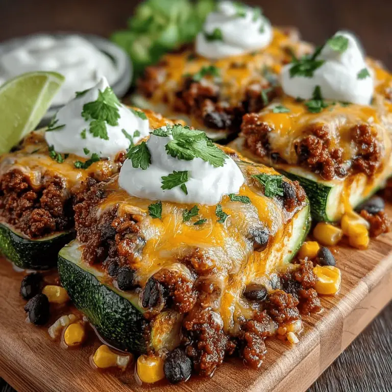 In today's fast-paced world, the demand for healthy and innovative meal options has skyrocketed. Home cooks and food enthusiasts alike are constantly searching for ways to enjoy delicious meals that are also nutritious. One recipe that has gained popularity for its freshness and unique twist on traditional fare is the "Zesty Zucchini Taco Boats." This creative dish brings the beloved flavors of tacos into a low-carb format, making it a perfect option for those looking to maintain a healthy lifestyle without sacrificing taste.