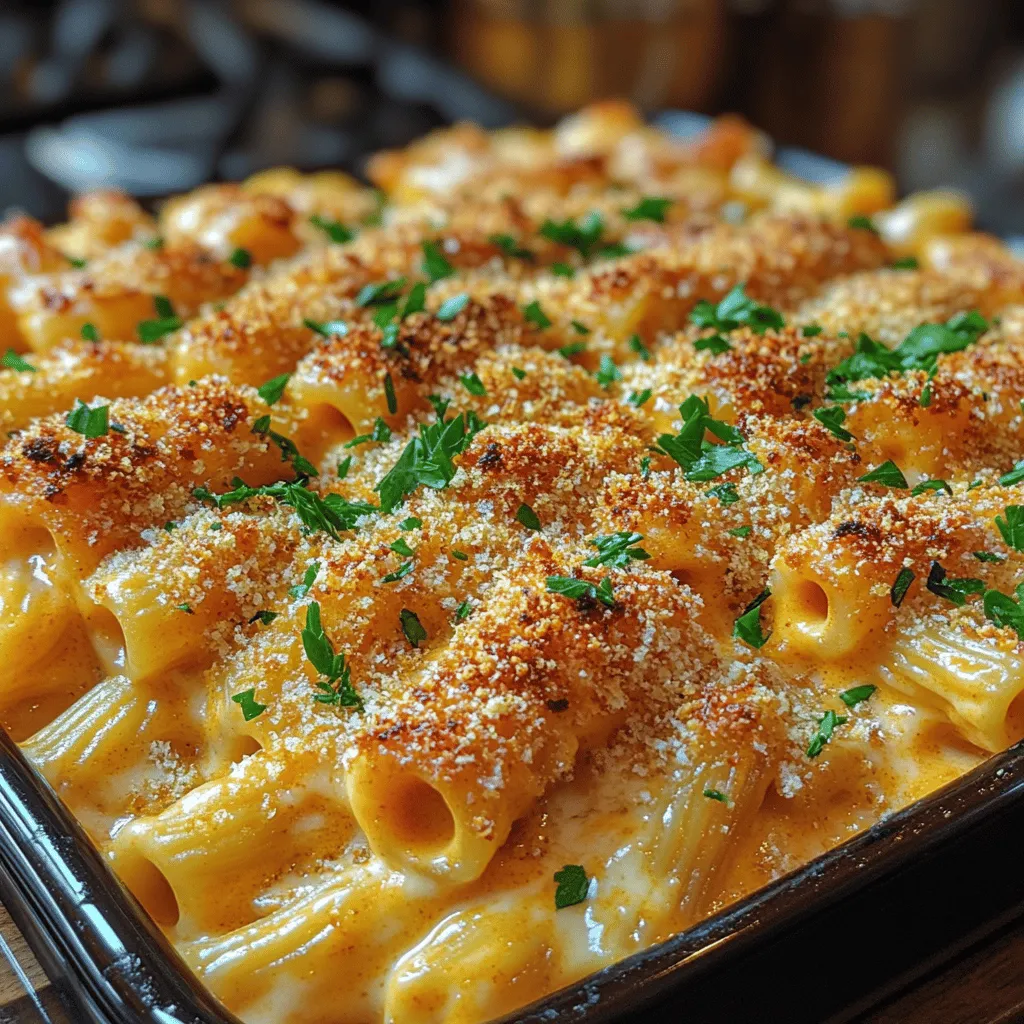 As the leaves turn golden and the air becomes crisp, there’s a certain comfort that comes from indulging in warm, hearty dishes. One such dish that perfectly encapsulates the essence of fall is Creamy Pumpkin Mac & Cheese Delight. This recipe stands out not only for its creamy texture and rich flavors but also for its celebration of seasonal ingredients. The combination of pumpkin puree and a medley of cheeses creates a delightful fusion that is both satisfying and comforting, making it an ideal choice for cozy gatherings or family dinners.