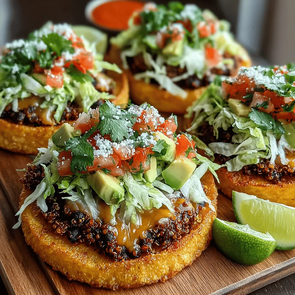 If you’re on the lookout for a healthy, satisfying meal that doesn’t skimp on flavor, Crispy Black Bean & Quinoa Tostadas might just become your new favorite. This dish is a delightful fusion of textures and tastes, celebrated for its vibrant colors and wholesome ingredients. Tostadas, a staple in Mexican cuisine, are typically made from crispy corn tortillas topped with various ingredients, and this recipe takes that beloved concept to new heights by incorporating nutrient-dense quinoa and hearty black beans.
