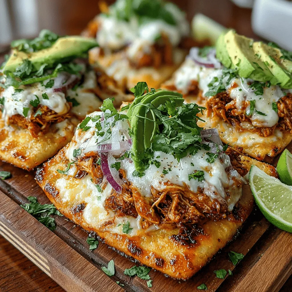Zesty BBQ Chicken Flatbread Sandwiches