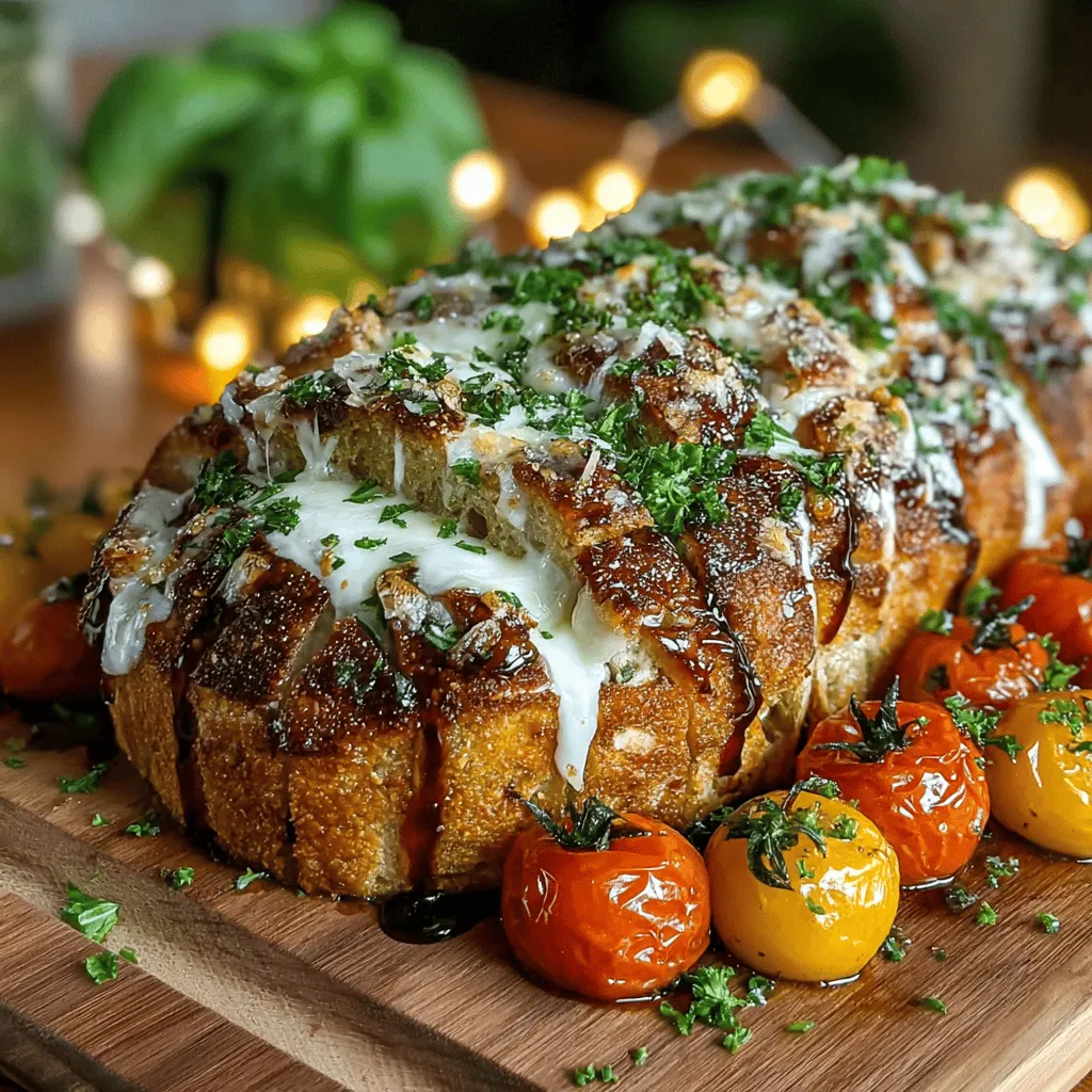 The Creamy Roasted Tomato & Garlic Pull-Apart Pasta is a culinary delight that brings together the rustic charm of Italian cuisine and the comforting allure of pull-apart bread. This dish is not only a feast for the senses but also a celebration of simple yet vibrant ingredients. Imagine the sweetness of roasted cherry tomatoes mingling with the aromatic richness of garlic, all enveloped in a creamy sauce that clings to perfectly baked bread. Whether you’re hosting a family gathering, enjoying a cozy night in, or looking for a crowd-pleasing appetizer, this recipe is sure to impress.