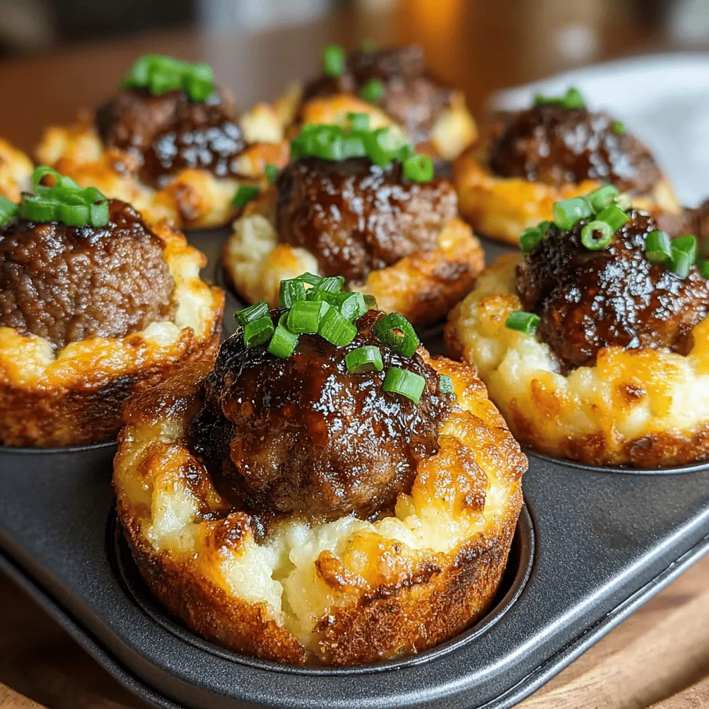 The foundation of any good meatball lies in the choice of ground meat. For our Sticky BBQ Meatball & Mashed Potato Muffins, you can use various options, each offering its unique flavor profile and texture. Ground beef is the traditional choice, known for its rich flavor and juicy texture. It tends to hold together well and absorbs flavors from seasonings and sauces effectively.