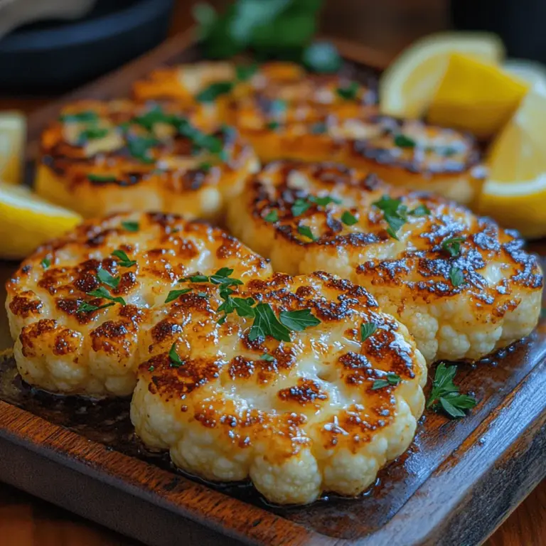 In recent years, there has been a significant shift in culinary trends, with an increasing number of people embracing plant-based dishes. This movement goes beyond mere dietary choices; it represents a lifestyle change that prioritizes health, sustainability, and the exploration of vibrant flavors. One dish that perfectly embodies this evolution is Golden Parmesan Cauliflower Steaks. These delectable, hearty slices of cauliflower provide a satisfying and nutritious alternative to traditional meat-based meals, appealing to both vegetarians and meat-lovers alike.