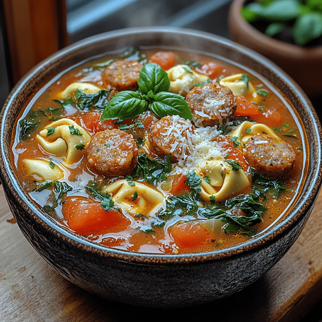 When preparing your Cozy Sausage and Spinach Tortellini Soup, cooking the tortellini to the right texture is crucial for achieving that comforting mouthfeel. The tortellini should be tender yet slightly firm, often referred to as al dente.