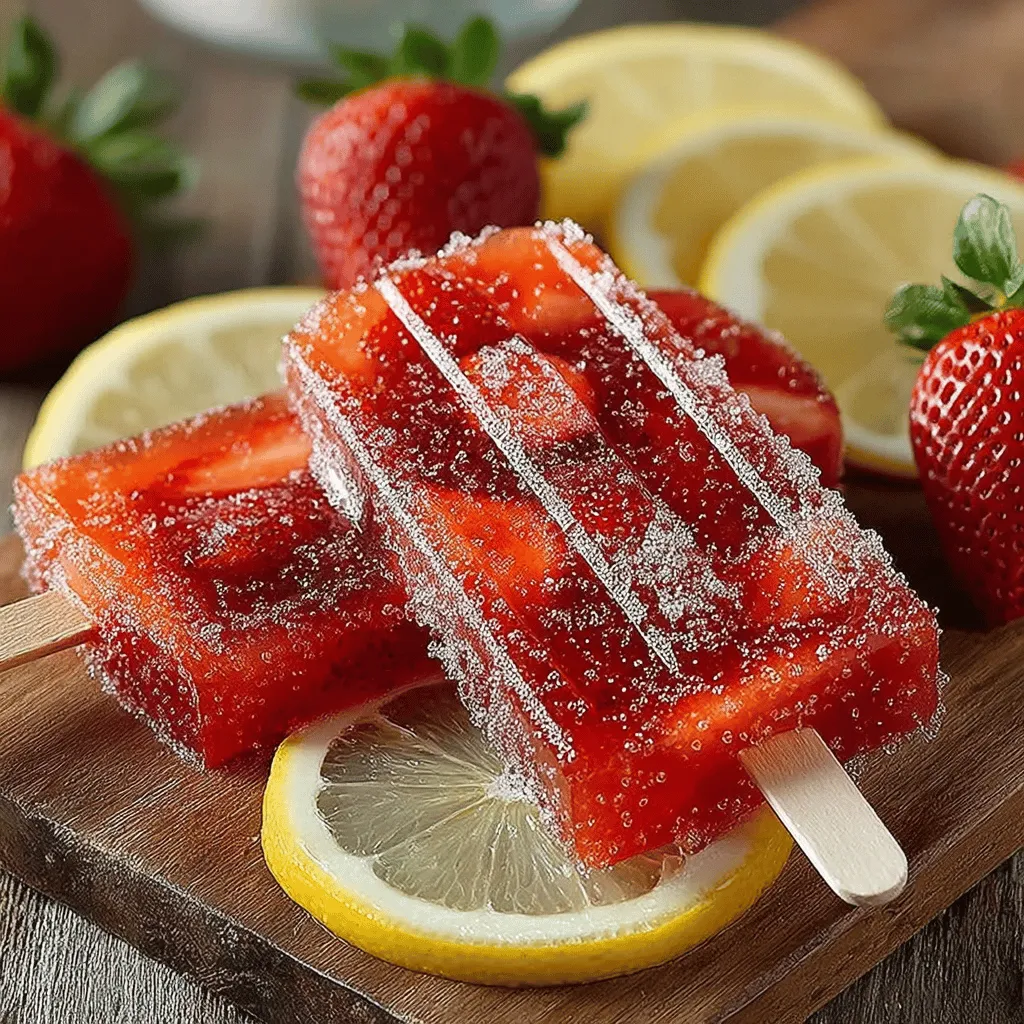 One of the secrets to elevating your Strawberry Lemonade Bliss Popsicles is the addition of lemon zest. This tiny powerhouse of flavor packs a citrusy punch that complements the sweetness of the strawberries beautifully. Zesting the lemon releases essential oils that add a fragrant aroma and a more vibrant lemon taste than juice alone. When you incorporate lemon zest into your popsicle mixture, it enhances the overall flavor profile, bringing a refreshing brightness that is perfect for summer treats.
