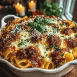 Spinach & Sausage Ziti Delight