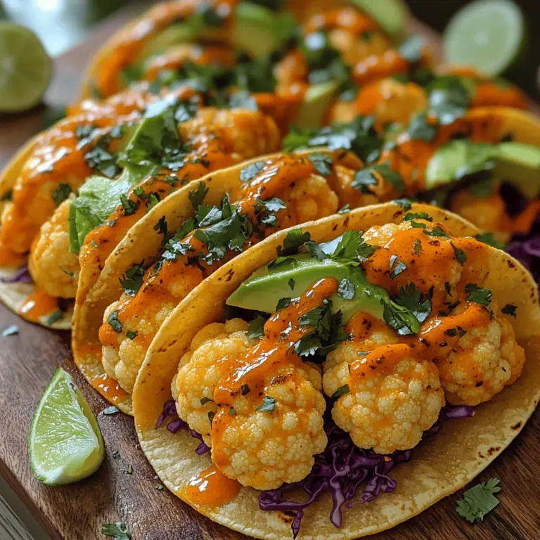 In the realm of culinary creativity, the humble taco has evolved into a canvas for flavors, textures, and innovative ingredients. Among the myriad of taco variations, Fiery Buffalo Cauliflower Tacos stand out as a vibrant and spicy option that caters to both vegetarian and health-conscious diners. This dish captures the essence of traditional Buffalo flavor, using cauliflower as the star ingredient, providing a satisfying crunch while delivering a punch of heat that tantalizes the taste buds.