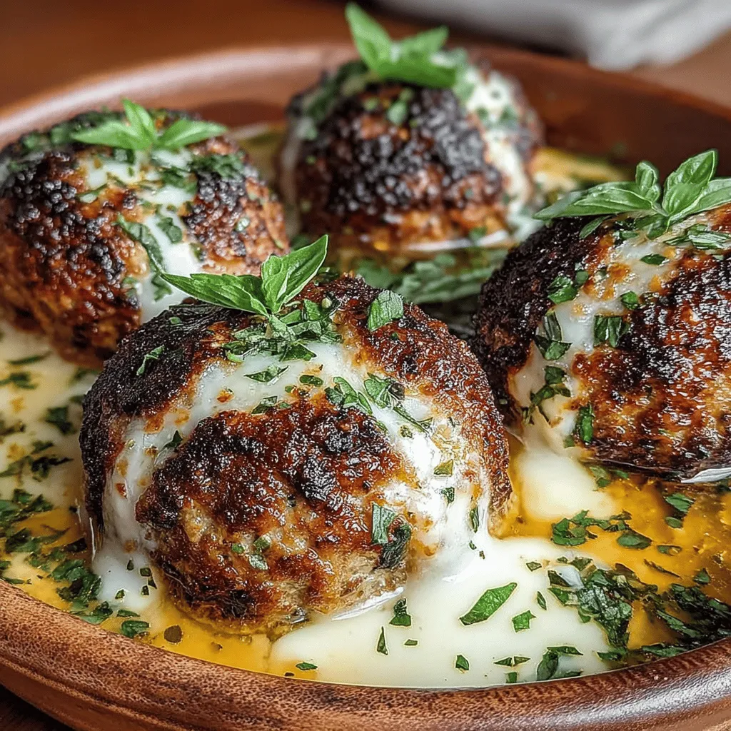 Cheesy Baked Mozzarella Stuffed Turkey Meatballs: A Flavorful Delight