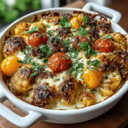Sweet Corn Pesto Gnocchi Bake