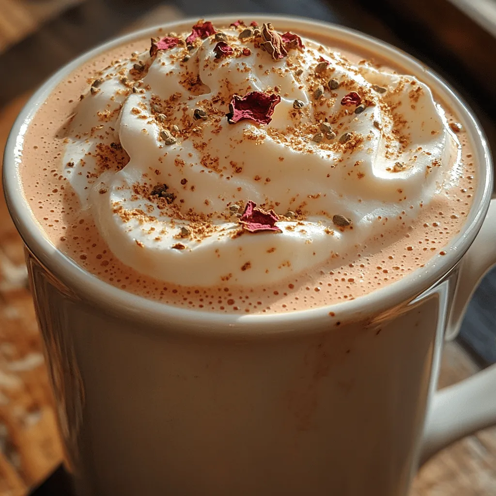 The Aromatic Cardamom Rose Latte is not just a drink; it’s an experience—a delicate blend of flavors that evokes feelings of comfort and luxury. This exquisite beverage combines the warm, spicy notes of cardamom with the floral essence of rose, creating a symphony of taste that is both invigorating and soothing. Originating from the culinary traditions of the Middle East and South Asia, cardamom has long been revered for its unique flavor profile and health benefits. Similarly, rose petals have been used in various cuisines, not only for their beauty but also for their aromatic qualities.
