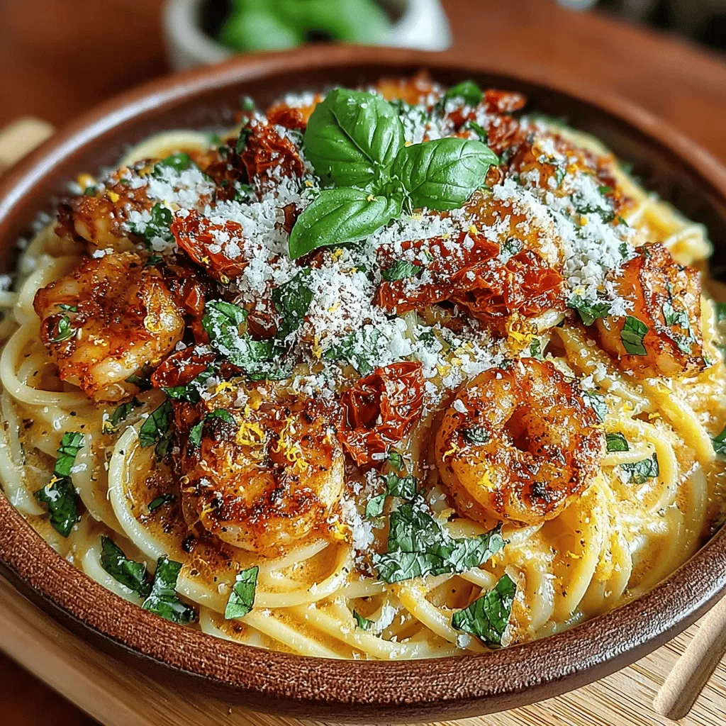 Delve into the world of Italian cuisine with this delectable Creamy Sun-Dried Tomato Shrimp Pasta. This dish encapsulates the essence of Mediterranean flavors, featuring succulent shrimp paired with vibrant sun-dried tomatoes, all enveloped in a rich, velvety cream sauce. The combination of these elements crafts a meal that is as comforting as it is sophisticated, making it an excellent choice for both weeknight dinners and special occasions. Not only is this recipe quick to prepare, but it is also bursting with flavor, appealing to seafood lovers and pasta enthusiasts alike.