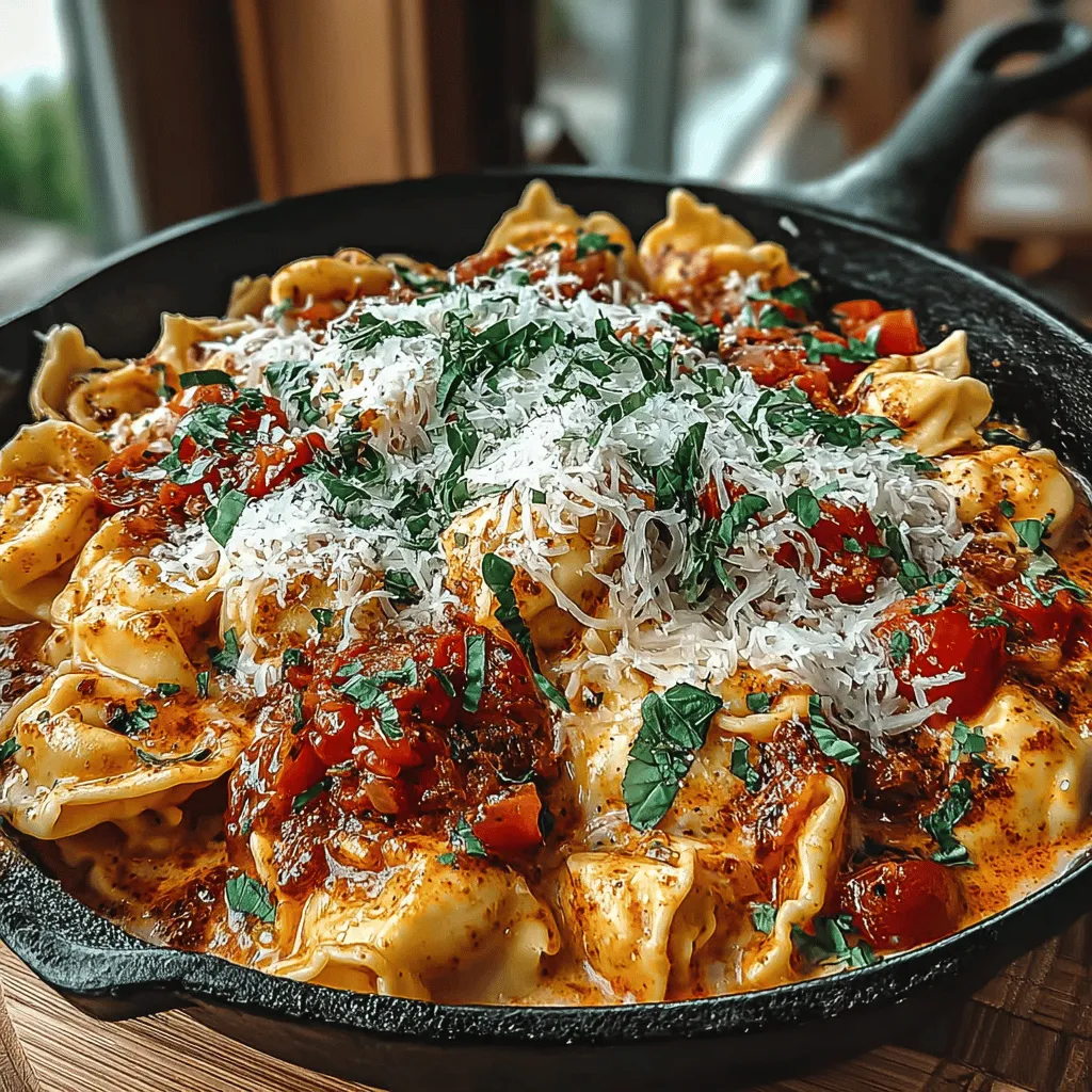 Indulging in a comforting, creamy dish doesn't always require hours in the kitchen. The Creamy Tomato Basil Tortellini Skillet is a delightful recipe that brings together the rich flavors of tomatoes, basil, and cheese, all enveloped around tender tortellini. This easy-to-make meal is perfect for busy weeknights or a cozy weekend dinner. Not only does it capture the essence of Italian cuisine with its vibrant ingredients, but it also offers a satisfying experience that is both hearty and indulgent.