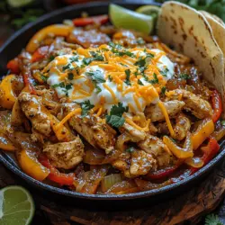 Fajitas have surged in popularity over the years, becoming a staple in many households and restaurants alike. Originating from Tex-Mex cuisine, these sizzling dishes are characterized by their vibrant colors, bold flavors, and the delightful combination of grilled meats and fresh vegetables. While traditional fajitas often feature grilled steak, the versatility of the concept allows for a variety of proteins and preparations. Among the many interpretations, the Creamy Chicken Fajita Skillet stands out as a comforting and satisfying meal that is both quick to prepare and rich in flavor.