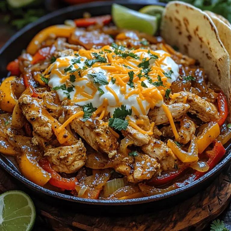 Fajitas have surged in popularity over the years, becoming a staple in many households and restaurants alike. Originating from Tex-Mex cuisine, these sizzling dishes are characterized by their vibrant colors, bold flavors, and the delightful combination of grilled meats and fresh vegetables. While traditional fajitas often feature grilled steak, the versatility of the concept allows for a variety of proteins and preparations. Among the many interpretations, the Creamy Chicken Fajita Skillet stands out as a comforting and satisfying meal that is both quick to prepare and rich in flavor.