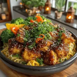 When it comes to quick and satisfying weeknight meals, few dishes can rival the charm of a Sticky Sesame Chicken and Noodle Bowl. This delightful recipe combines tender chicken, vibrant vegetables, and flavorful noodles, all coated in a rich, sticky sauce that will tantalize your taste buds. With its appealing blend of textures and flavors, it's no wonder this dish has become a go-to favorite for families looking for an easy yet impressive dinner option.