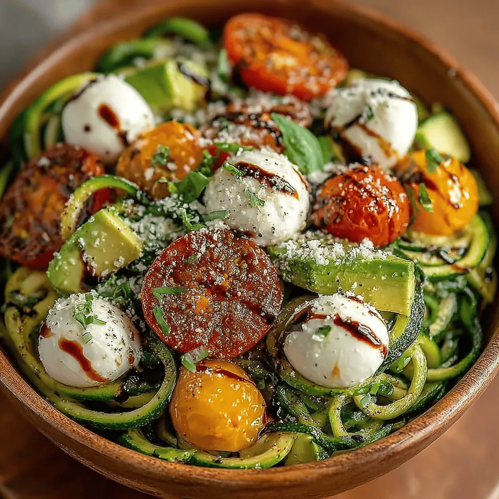 In recent years, zoodles—spiralized zucchini that serves as a low-carb alternative to traditional pasta—have surged in popularity among health-conscious eaters and culinary enthusiasts alike. This innovative twist on pasta not only caters to those following gluten-free, paleo, or low-carb diets, but it also brings an exciting new texture and flavor to a variety of dishes. One such dish that perfectly encapsulates the vibrant essence of summer is the Caprese Zoodle Salad, a refreshing and light meal that celebrates the best of seasonal produce.