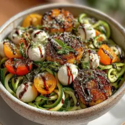 Caprese Zoodle Salad: A Refreshing Twist on a Classic