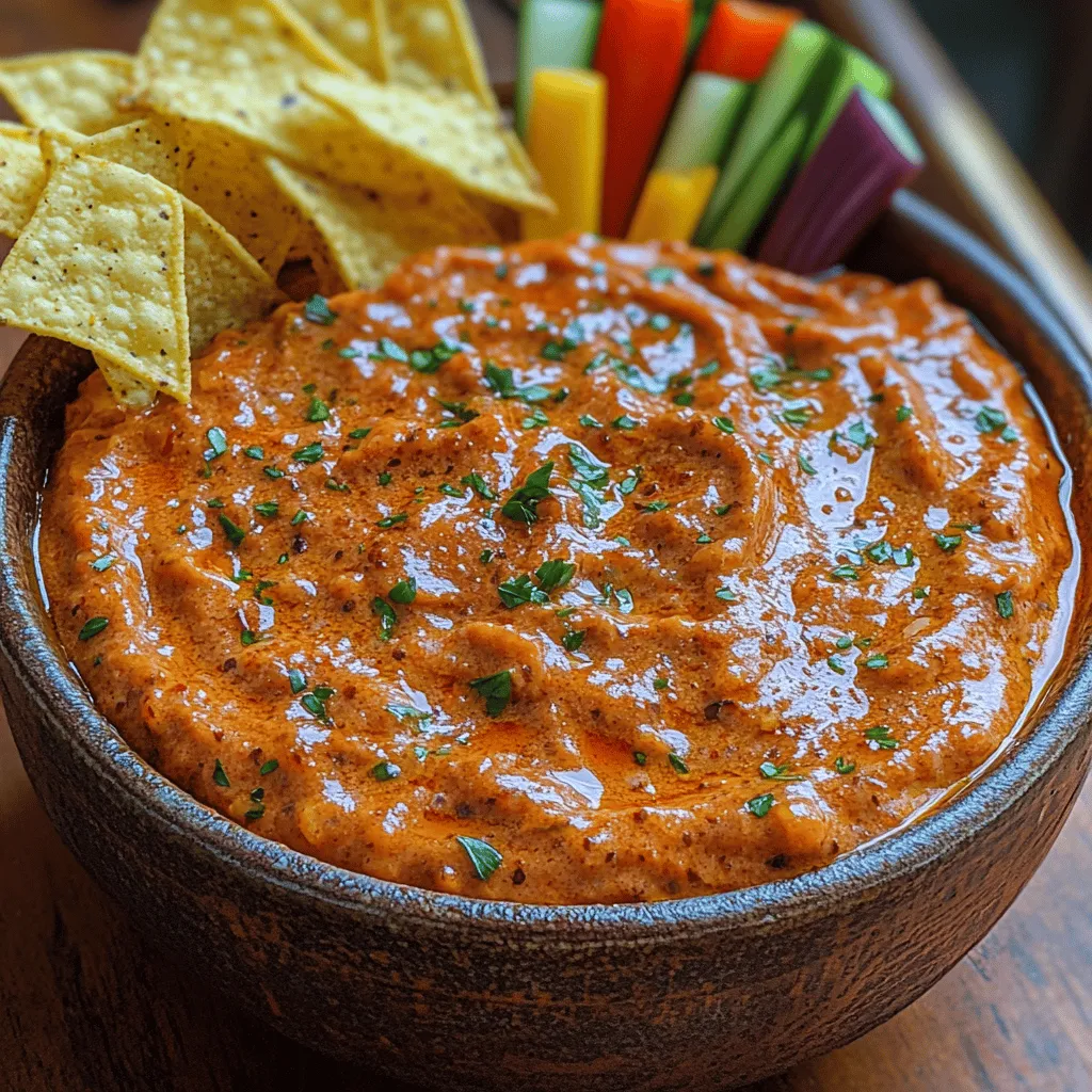 At the heart of the Roasted Red Heaven Dip lies a carefully selected array of ingredients that work in harmony to create a deliciously rich and creamy blend. Let’s explore the key components that make this dip a standout, focusing on their flavors, textures, and health benefits.