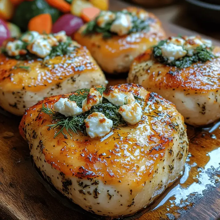If you're searching for a dish that balances flavor, nutrition, and visual appeal, look no further than herby feta spinach stuffed chicken. This mouthwatering recipe not only tantalizes the taste buds but also makes for an impressive centerpiece for any meal. The combination of tender chicken breast, creamy feta cheese, and vibrant spinach, all seasoned with fresh herbs, creates a symphony of flavors that will delight family and guests alike.