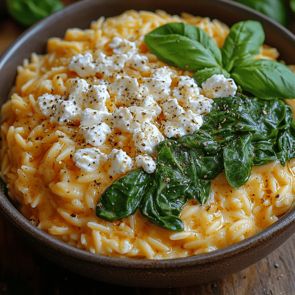 In the world of comfort food, few dishes manage to strike the perfect balance between indulgence and health as effectively as the Creamy Feta Spinach Orzo Bowl. This delightful meal brings together the rich, creamy texture of feta cheese and the vibrant, earthy flavor of fresh spinach, all set against the backdrop of tender orzo pasta. It’s a dish that’s not only visually appealing but also tantalizing to the taste buds, making it an ideal option for both casual family dinners and sophisticated gatherings.