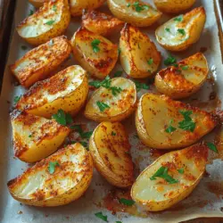 Potato wedges have long been a favorite among food enthusiasts, serving as a versatile appetizer or side dish that complements a myriad of main courses. Their hearty texture and satisfying crunch make them an irresistible option for gatherings, family dinners, or even a cozy night in. Among the various ways to prepare potato wedges, the recipe for Crispy Ranch Potato Wedges stands out for its flavorful twist, combining the classic potato wedge with the beloved taste of ranch seasoning. This delightful recipe not only delivers on taste but is also incredibly easy to prepare, making it ideal for both novice cooks and kitchen veterans alike.