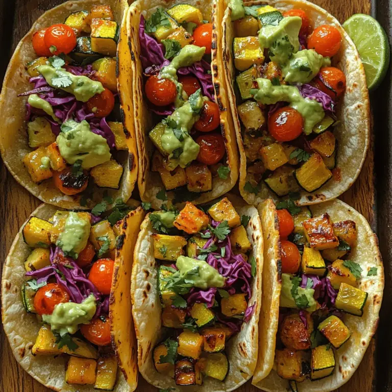 Tacos have long been a beloved staple in many cultures, celebrated for their versatility and flavor. Traditionally filled with meat, cheese, and various toppings, the taco landscape has seen a refreshing transformation in recent years, embracing healthier, plant-based options. This shift caters to a growing demand for nutritious meals that are not only good for the body but also kind to the planet. Among these innovative creations, Crunchy Roasted Veggie Tacos stand out as a delightful and nutritious choice, perfect for any meal—be it lunch, dinner, or even a casual gathering with friends.