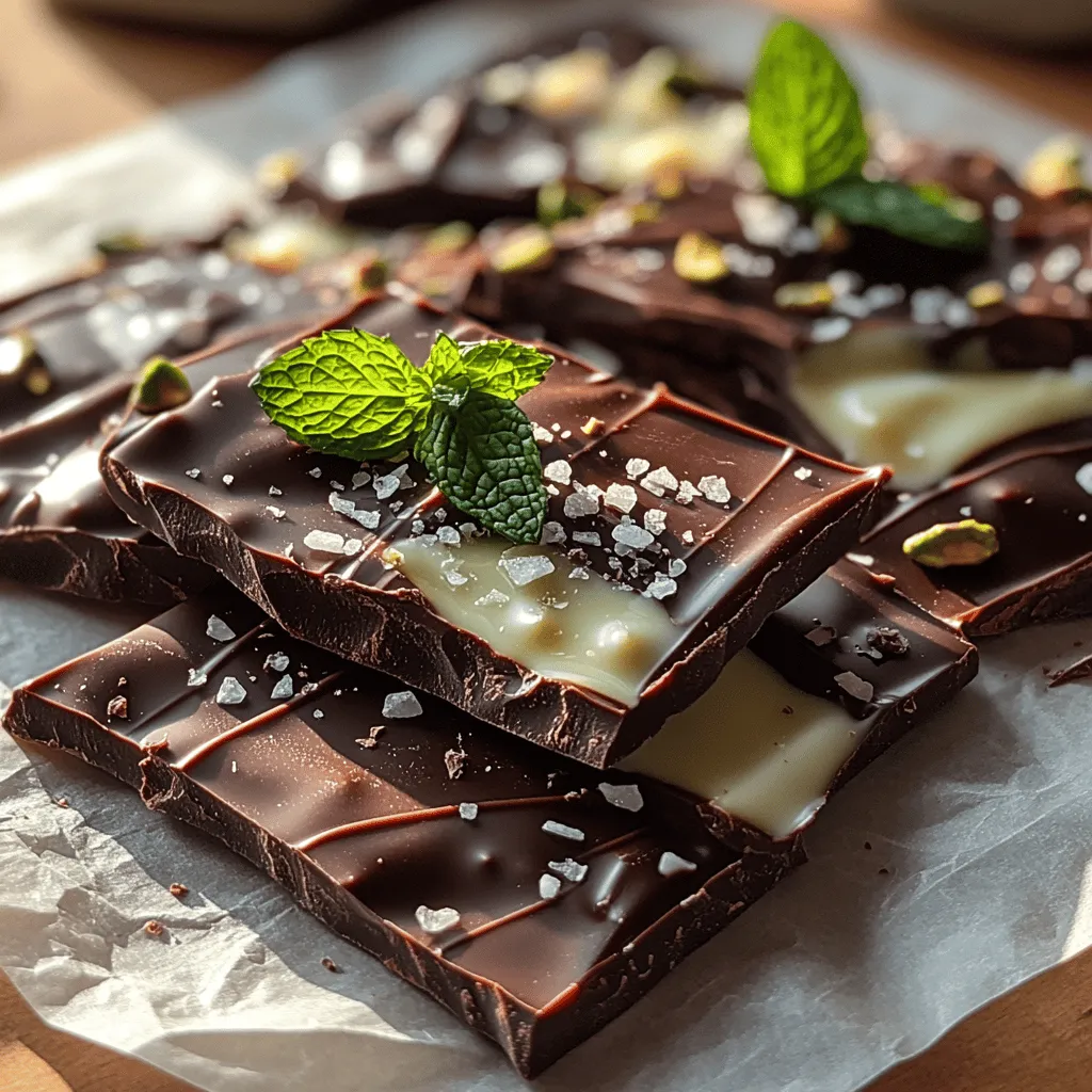 Minty dark chocolate bark is a delightful treat that beautifully marries the rich, indulgent flavors of dark chocolate with the refreshing, invigorating notes of mint. This recipe stands out not only for its exquisite taste but also for its simplicity and versatility in both classic and contemporary culinary traditions. Traditionally, chocolate bark has been a favorite around the holidays, often adorned with a variety of toppings such as nuts, dried fruits, or even crushed candies. However, the addition of mint elevates this treat, making it suitable for any occasion and a refreshing alternative to more conventional desserts.
