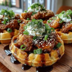 Creating waffle bites that are fluffy and golden is key to the dish's success. The combination of the right ingredients and cooking technique will ensure that your waffle bites turn out perfectly, complementing the crispy fried chicken and the flavorful Sriracha honey sauce.